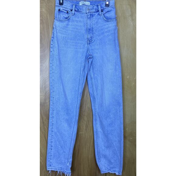 Abercrombie & Fitch Denim - Abercrombie & Fitch Jeans Womens 27 90s Straight Ultra High Rise Curve Love Blue